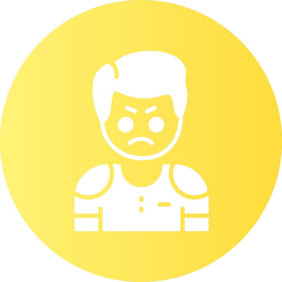 Envy Circle Gradient Style Emotion Icon vector