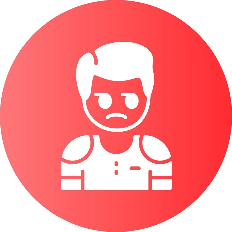 Cynicism Circle Gradient Style Emotion Icon vector