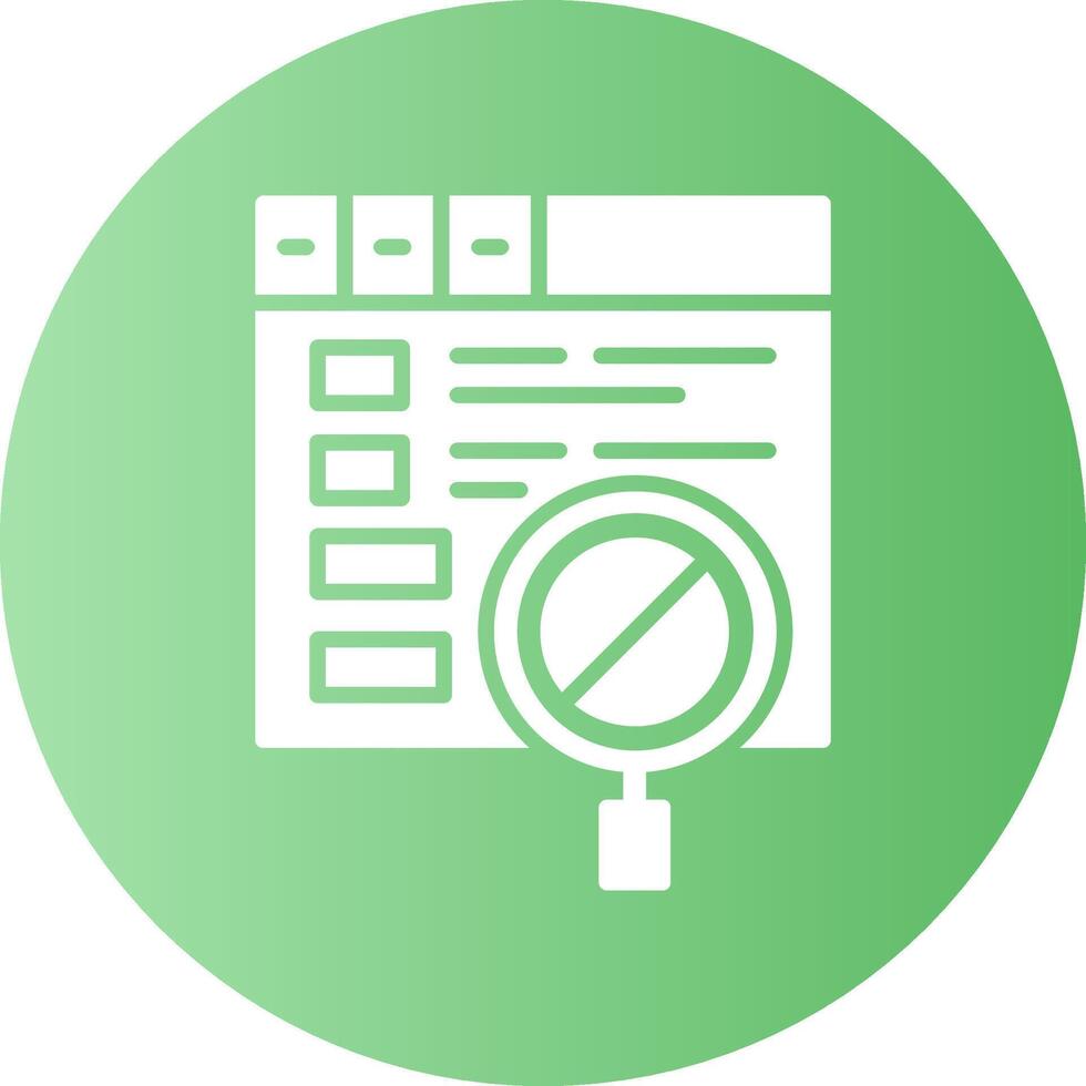 Off-page SEO Circle Gradient Style Icon vector