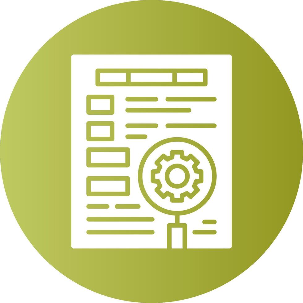 Keyword optimization Circle Gradient Style Icon vector