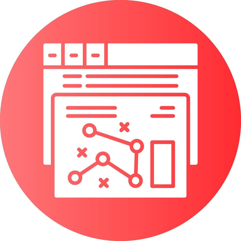 SEO strategy Circle Gradient Style Icon vector