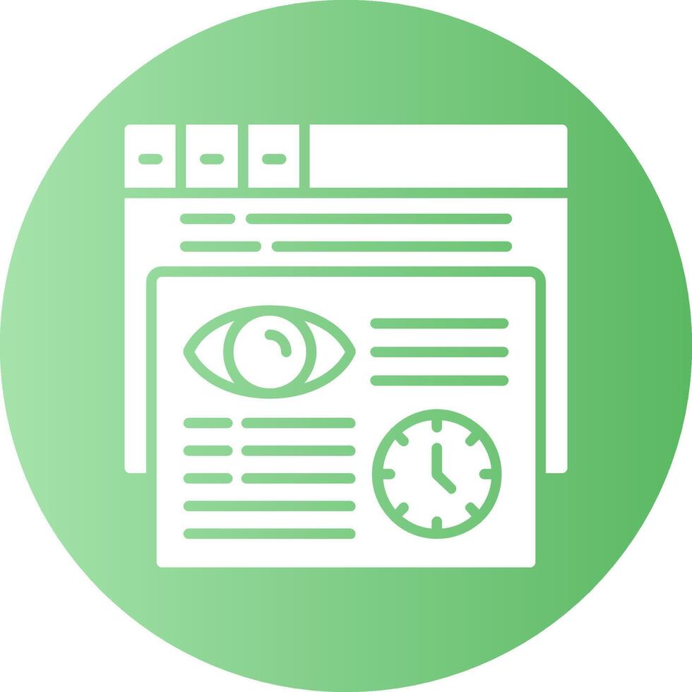Users Circle Gradient Style Icon vector
