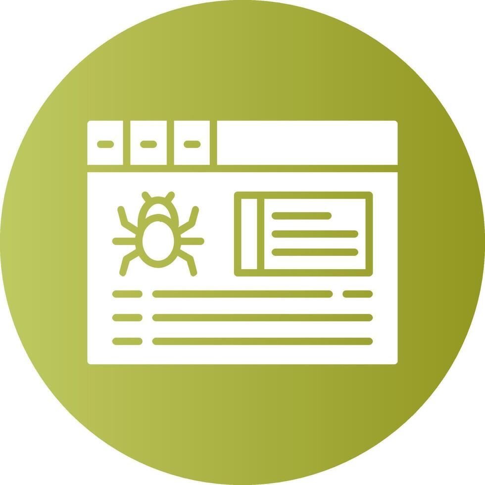 Crawling Circle Gradient Style Icon vector