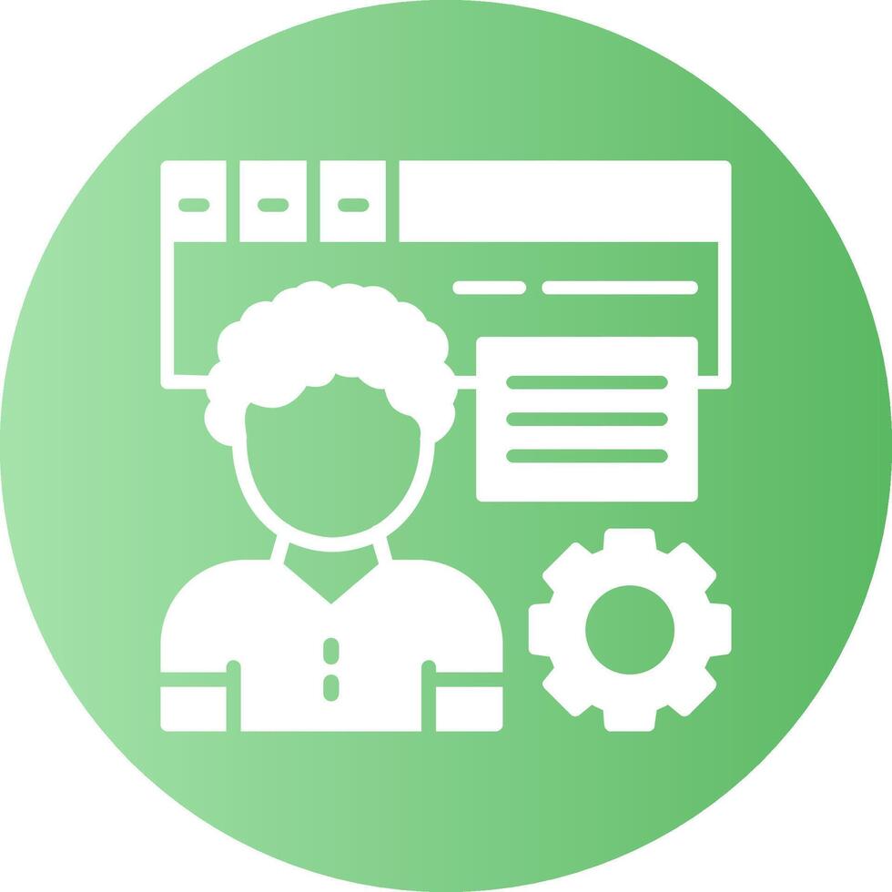 Link outreach Circle Gradient Style Icon vector