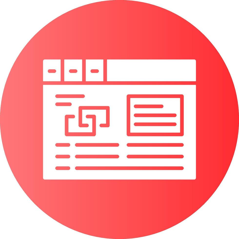 Link building Circle Gradient Style Icon vector