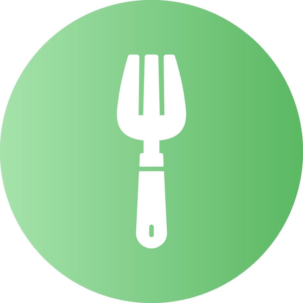 Fork Circle Gradient Style Icon vector