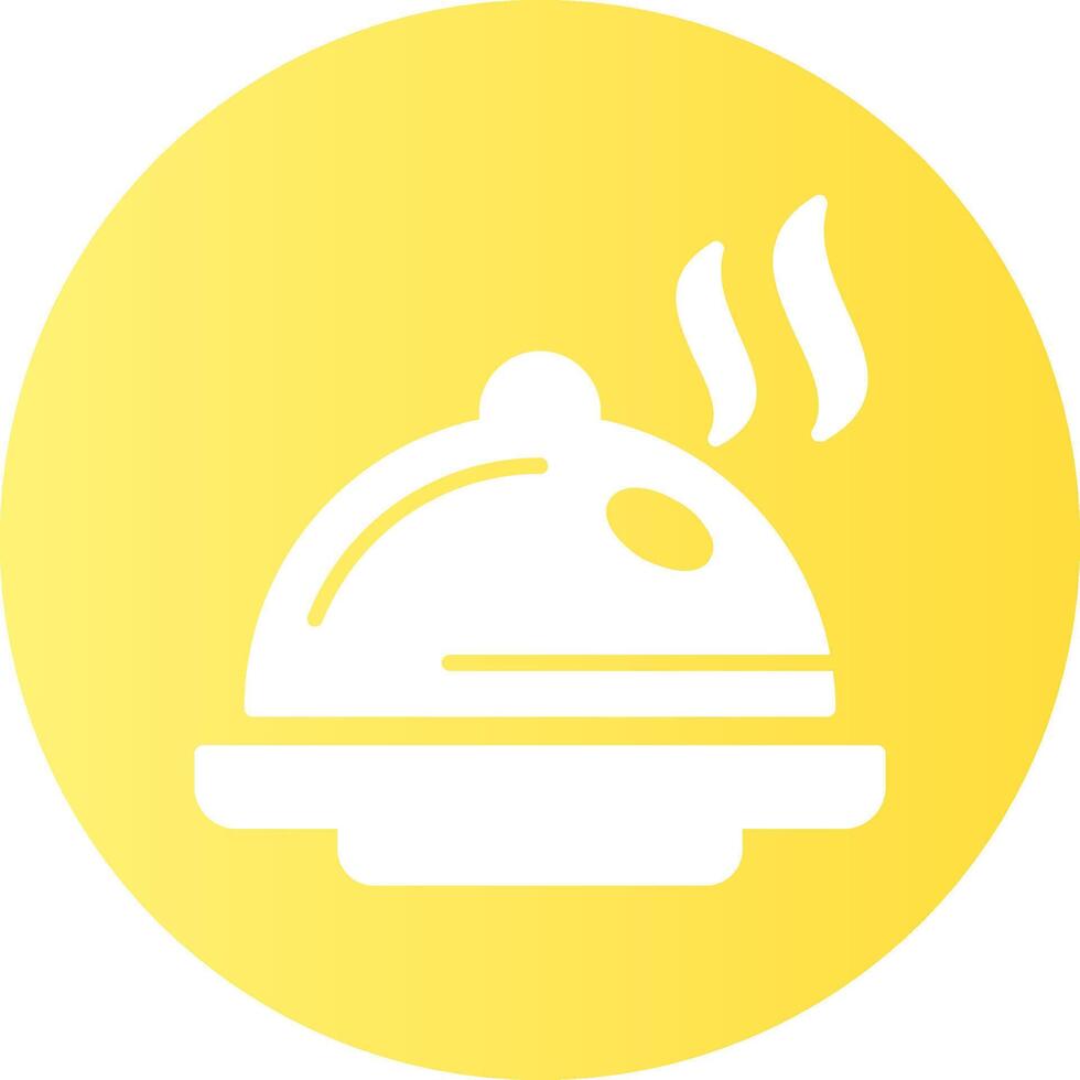 Dish Circle Gradient Style Icon vector