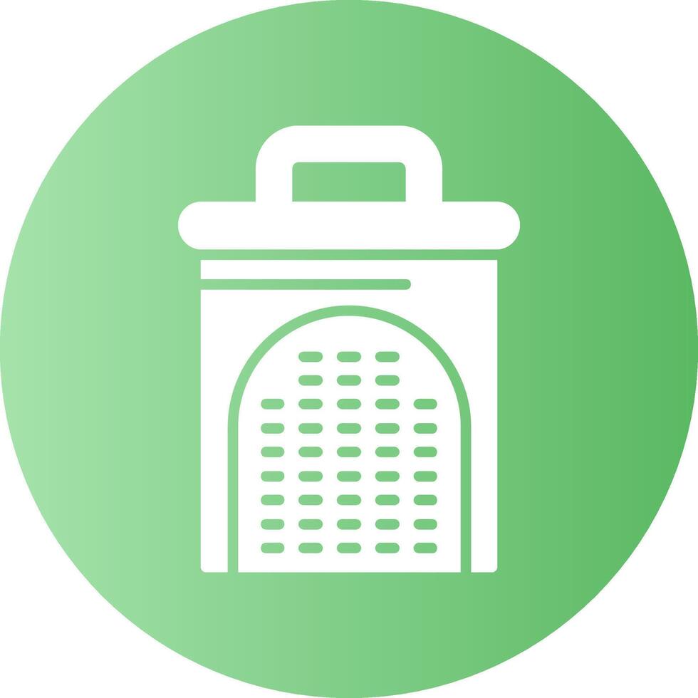 Grater Circle Gradient Style Icon vector