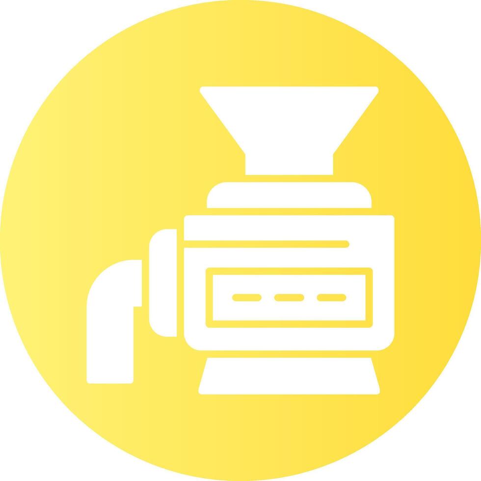 Crusher Circle Gradient Style Icon vector