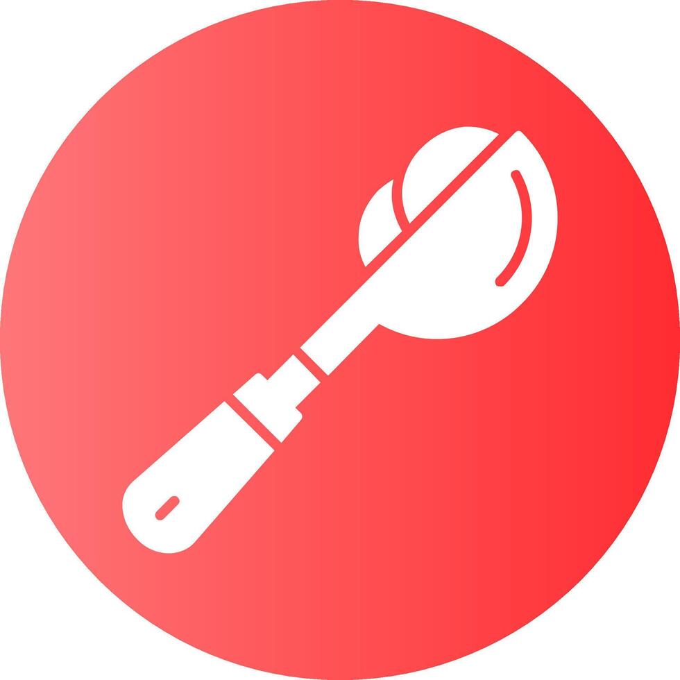 Scoop Circle Gradient Style Icon vector