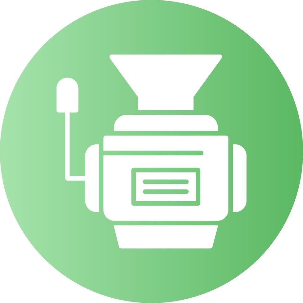 Meat grinder Solid Gradient Circle Icon vector