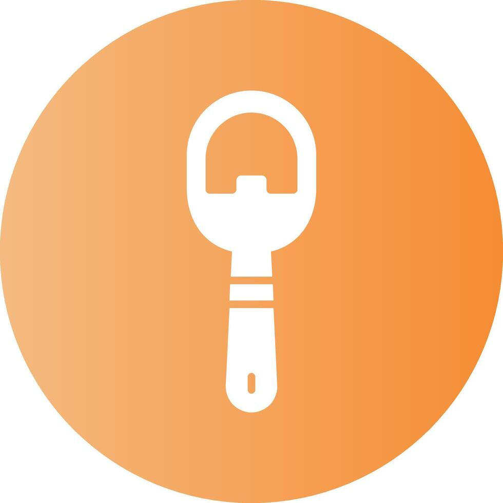 Bottle opener Solid Gradient Circle Icon vector