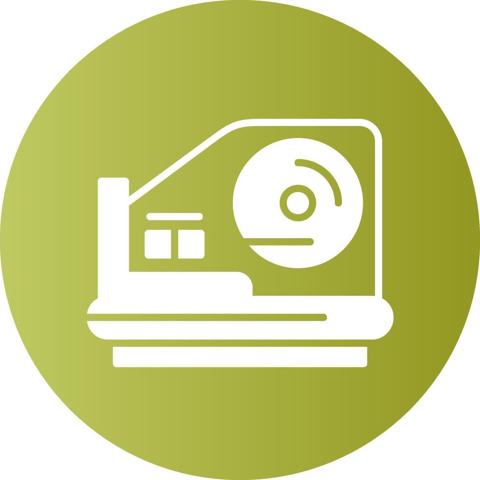 Slicer Solid Gradient Circle Icon Design vector