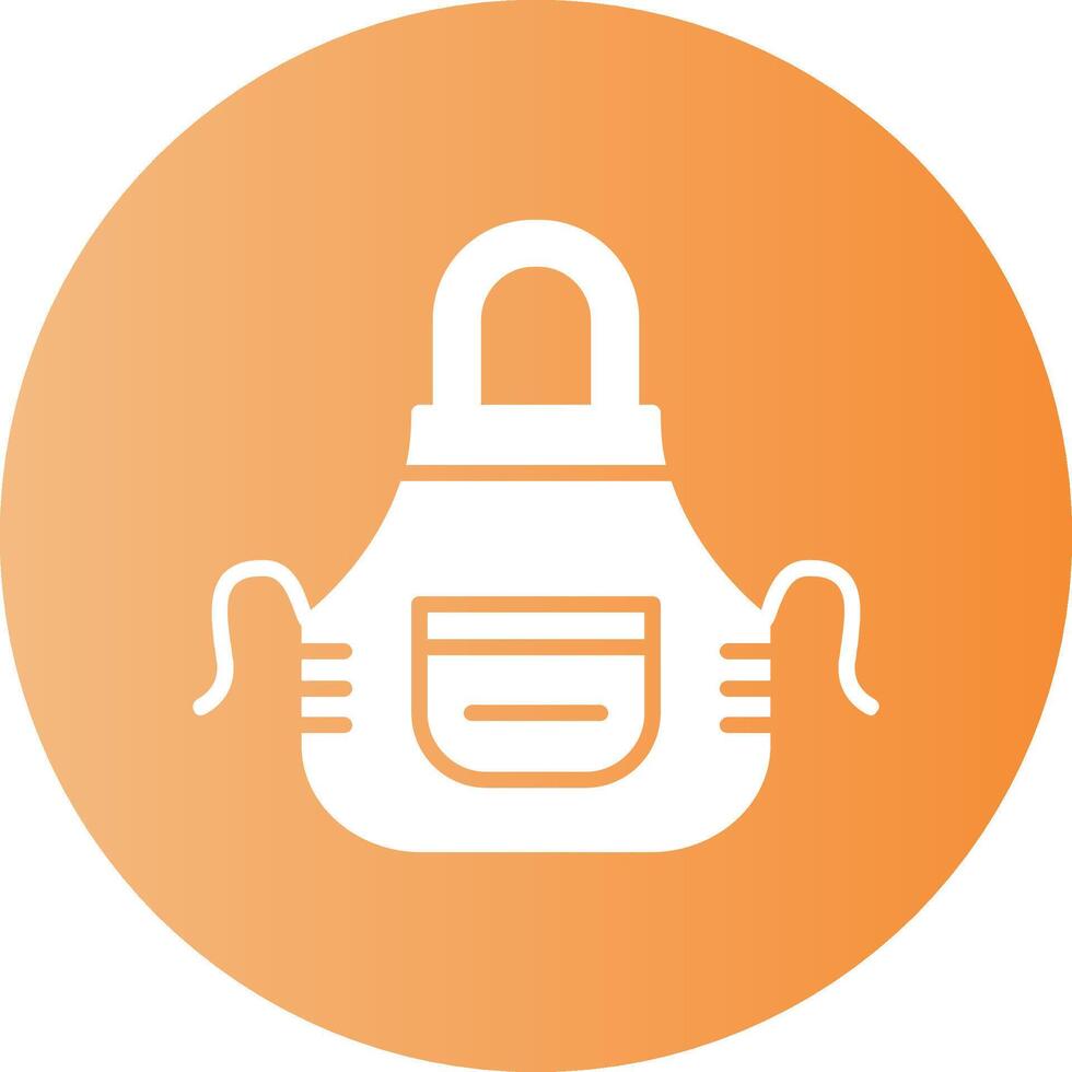 Apron Circle Gradient Style Icon vector