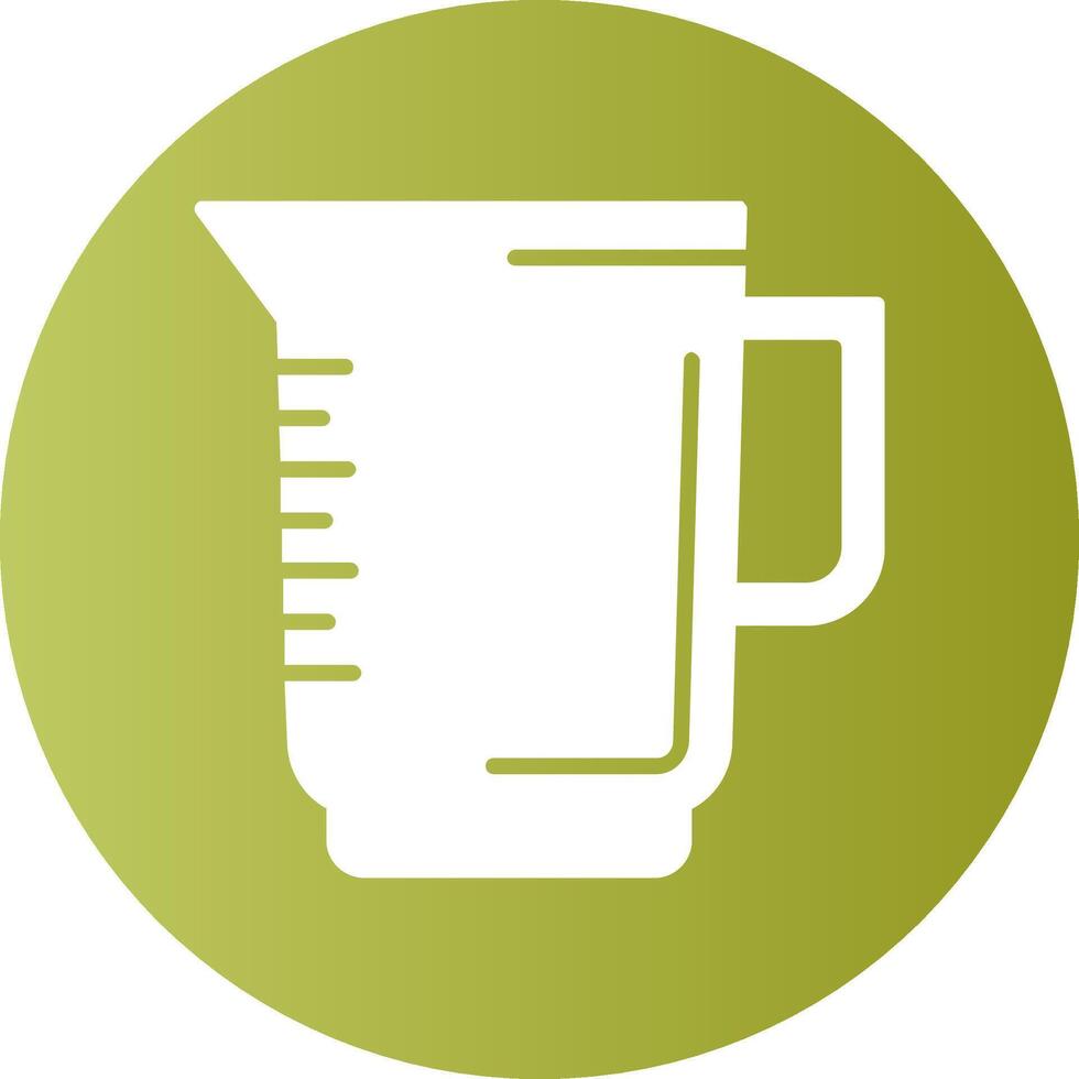 Pitcher Solid Gradient Circle Icon vector