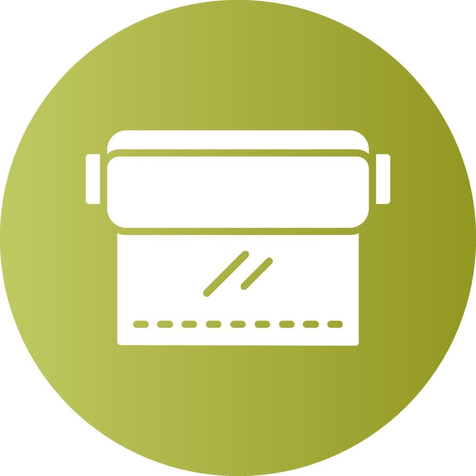 Cling Film Circle Gradient Style Icon vector