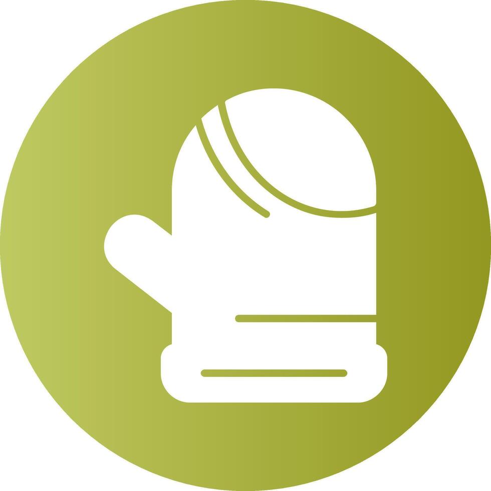 Oven mitts Circle Gradient Style Icon vector