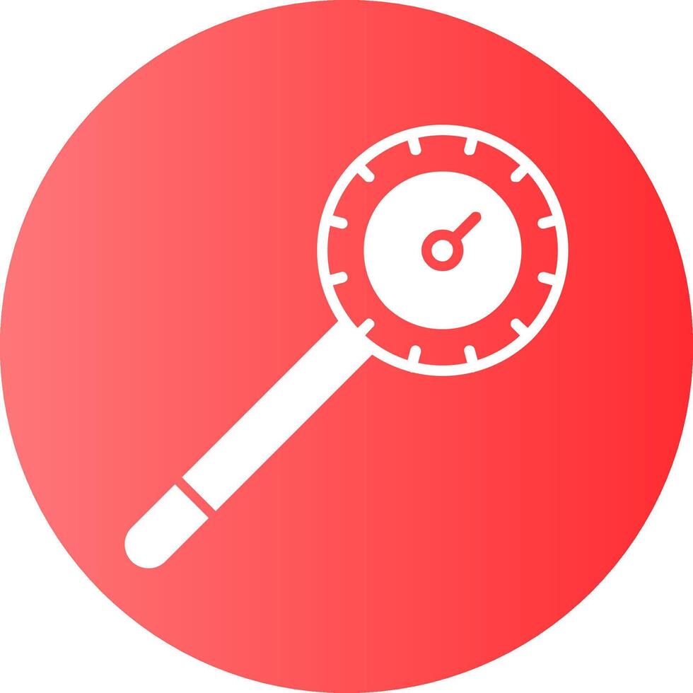 Thermometer Solid Gradient Circle Icon Design vector
