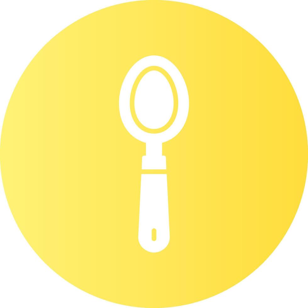 Spoon Solid Gradient Circle Icon Design vector