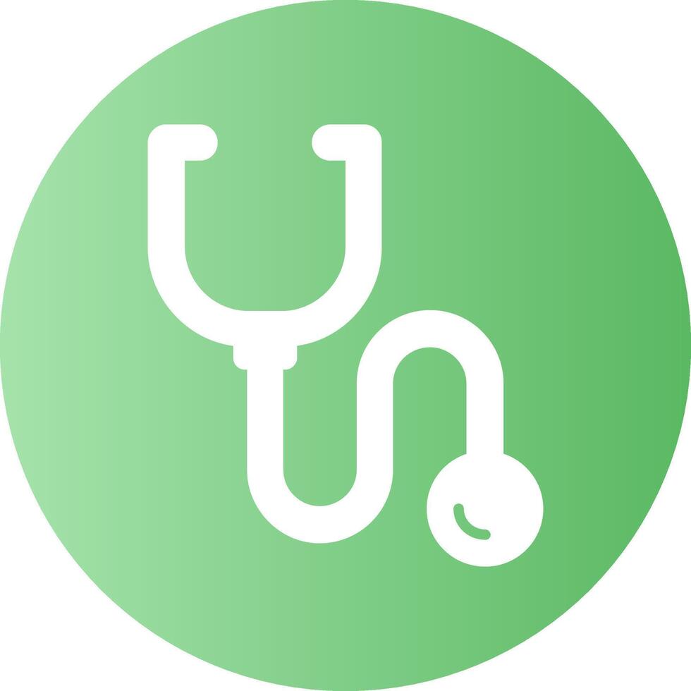 Stethoscope tool Circle Gradient Style Icon vector