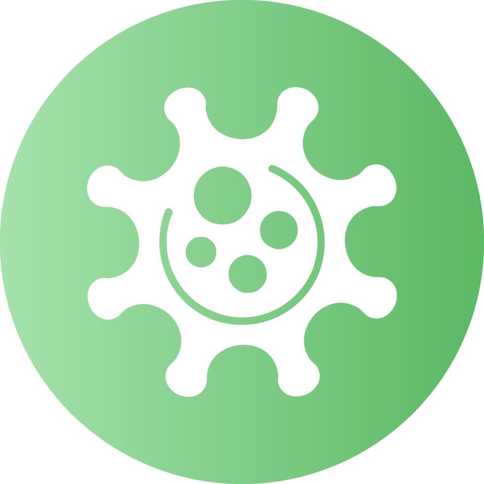 Coronavirus Circle Gradient Style Icon vector