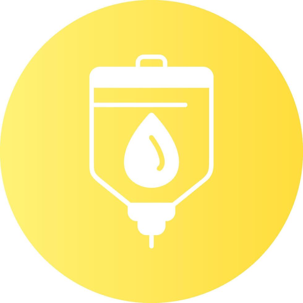 Blood bag Circle Gradient Style Icon vector