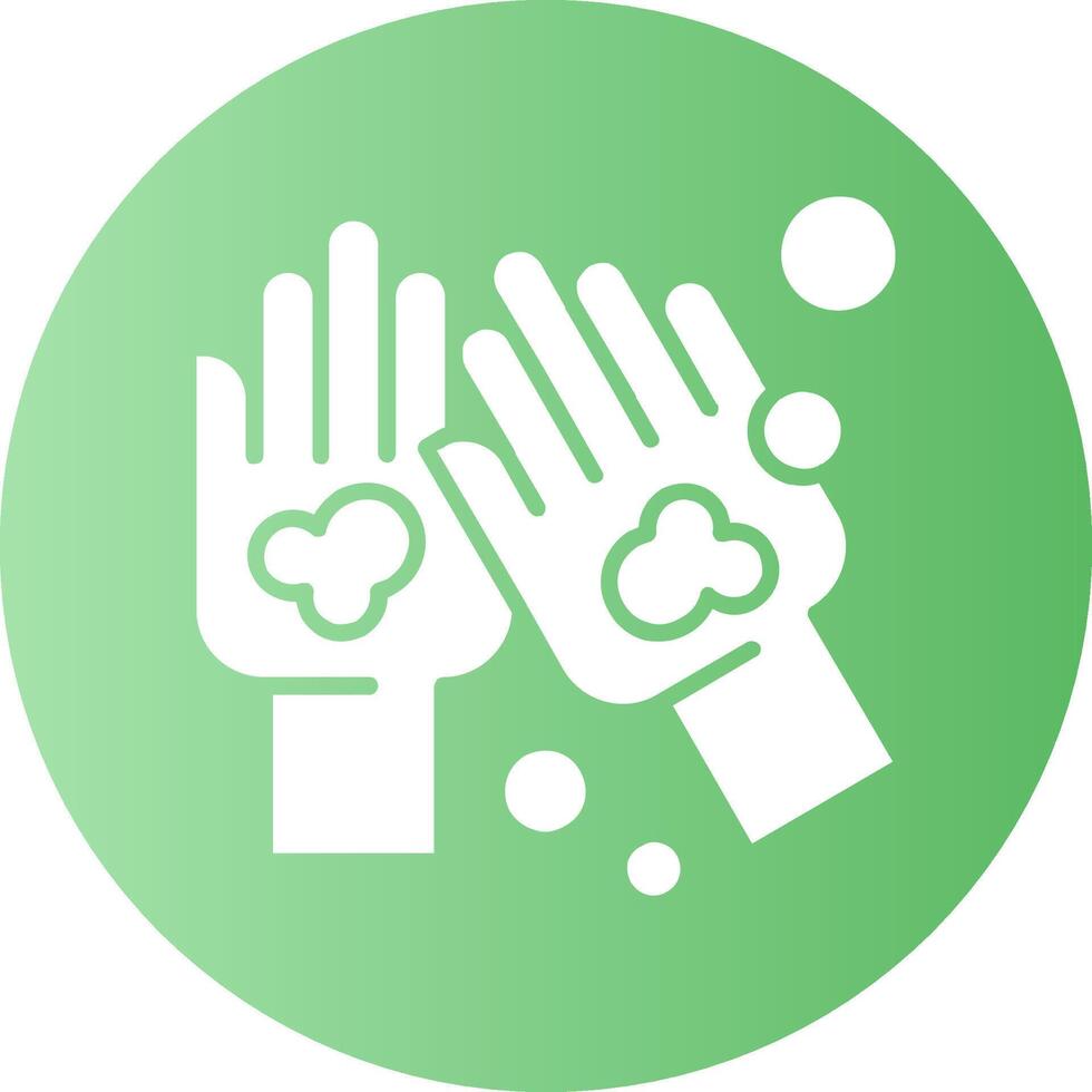 Hand wash Circle Gradient Icon vector