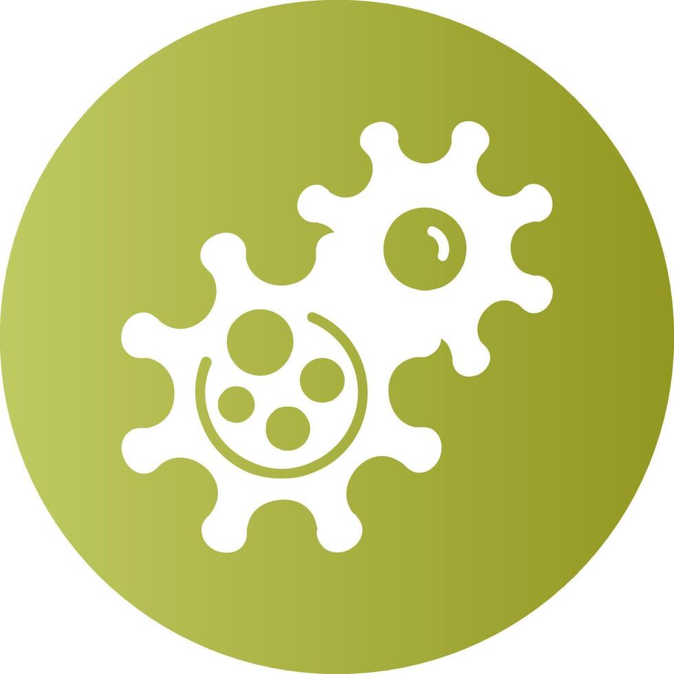 virus Circle Gradient Style Icon vector