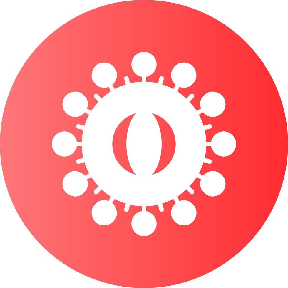 Coronavirus Circle Gradient Style Icon Design vector