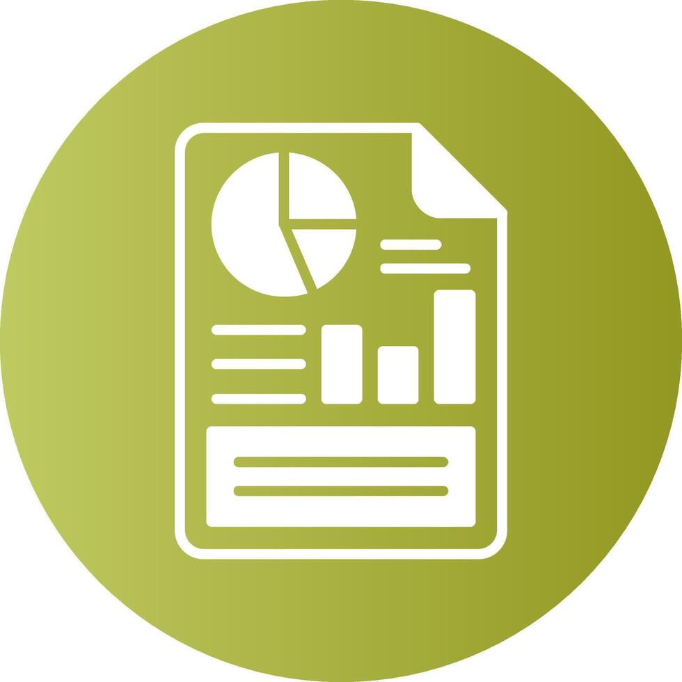 Report Gradient Circle Icon vector