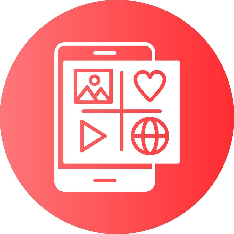 Convergence Gradient Circle Icon vector