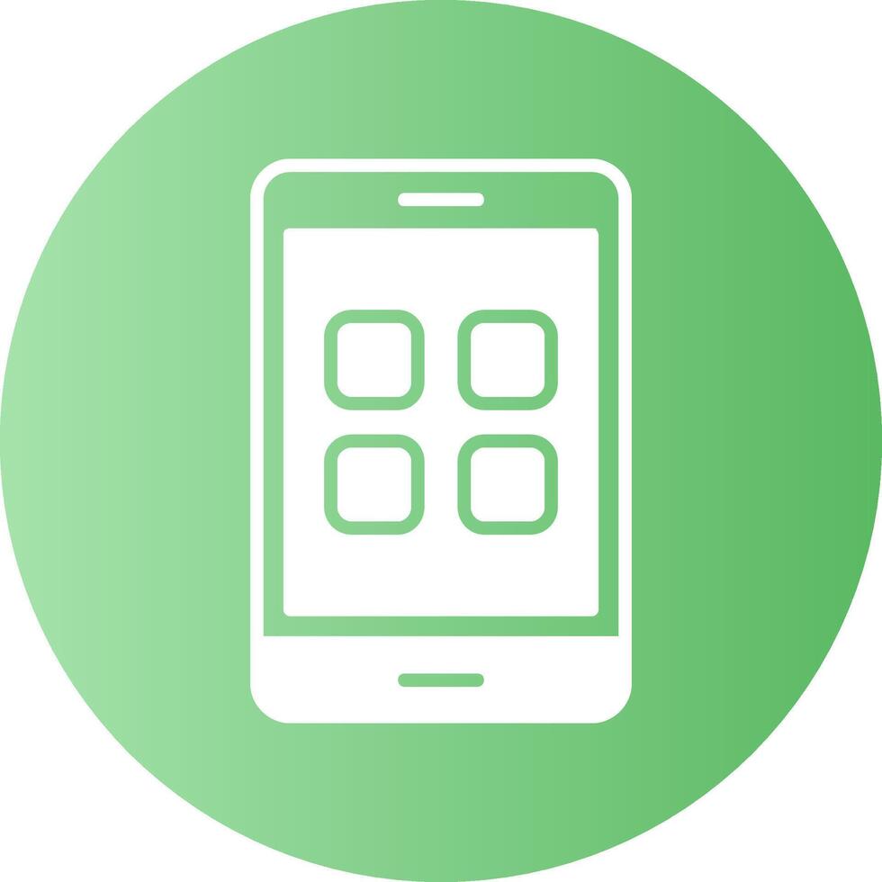 App Gradient Circle Icon vector