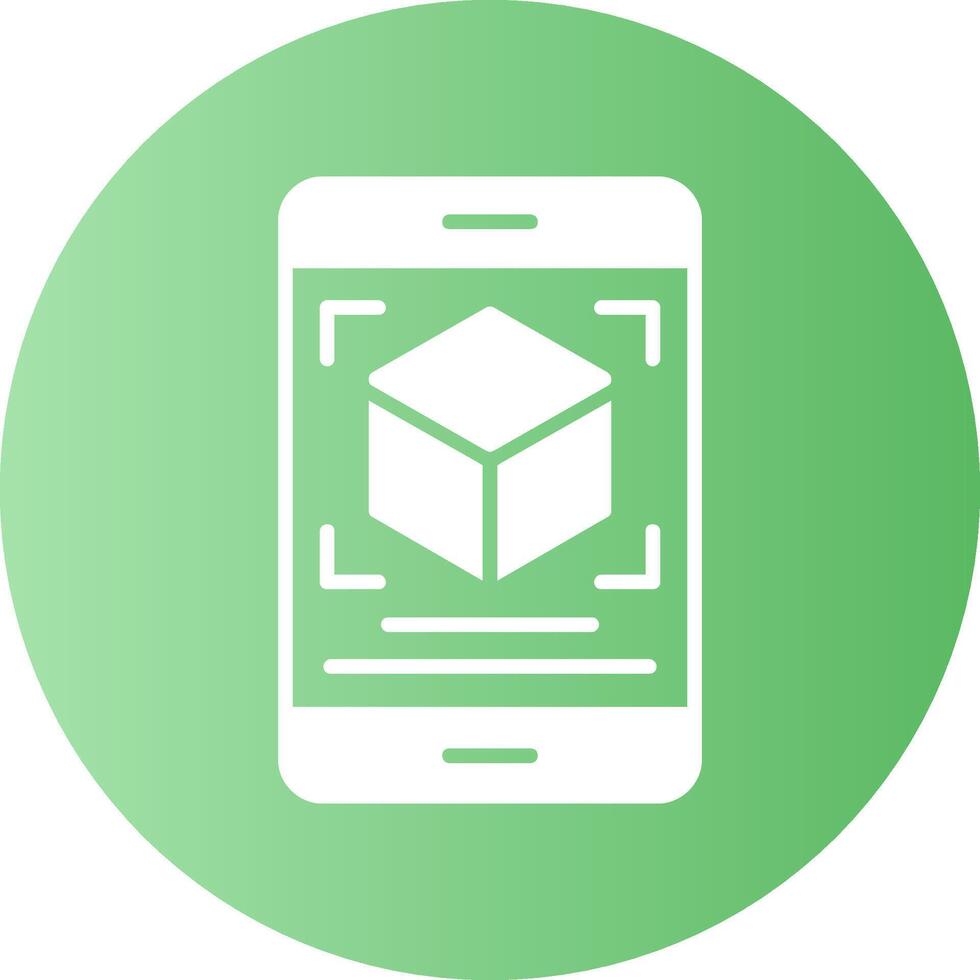 Augmented reality Gradient Circle Icon vector