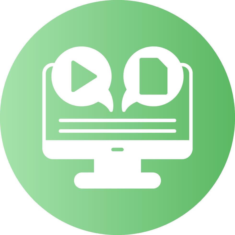 Social Gradient Circle Icon vector