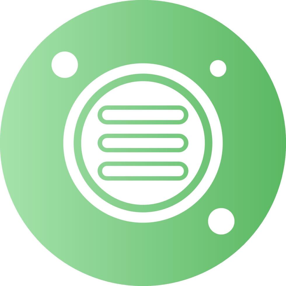 Menu Button Navigation Gradient Circle Icon vector