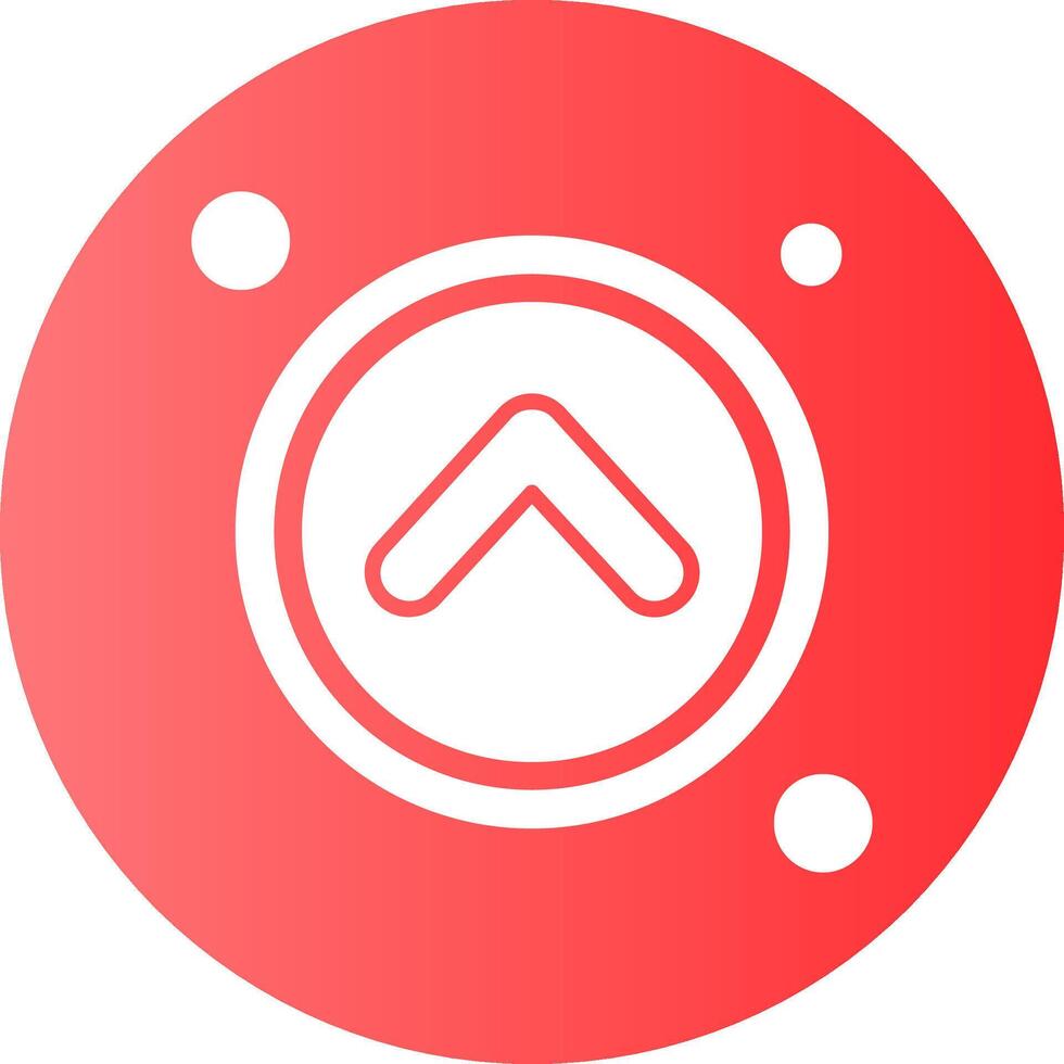 Navigation arrow up Navigation Gradient Circle Icon vector