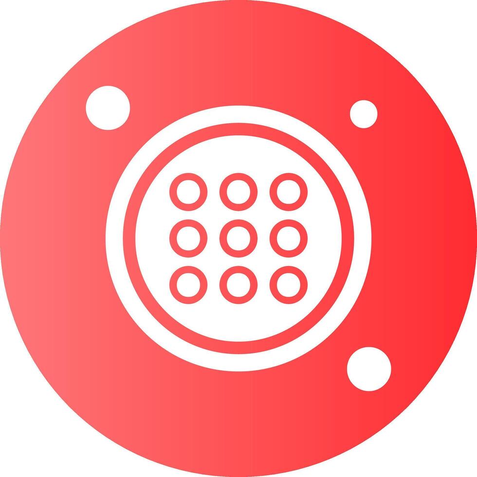 Apps Button Navigation Gradient Circle Icon vector