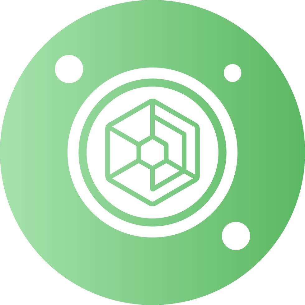 Spider Web Button Navigation Gradient Circle Icon vector