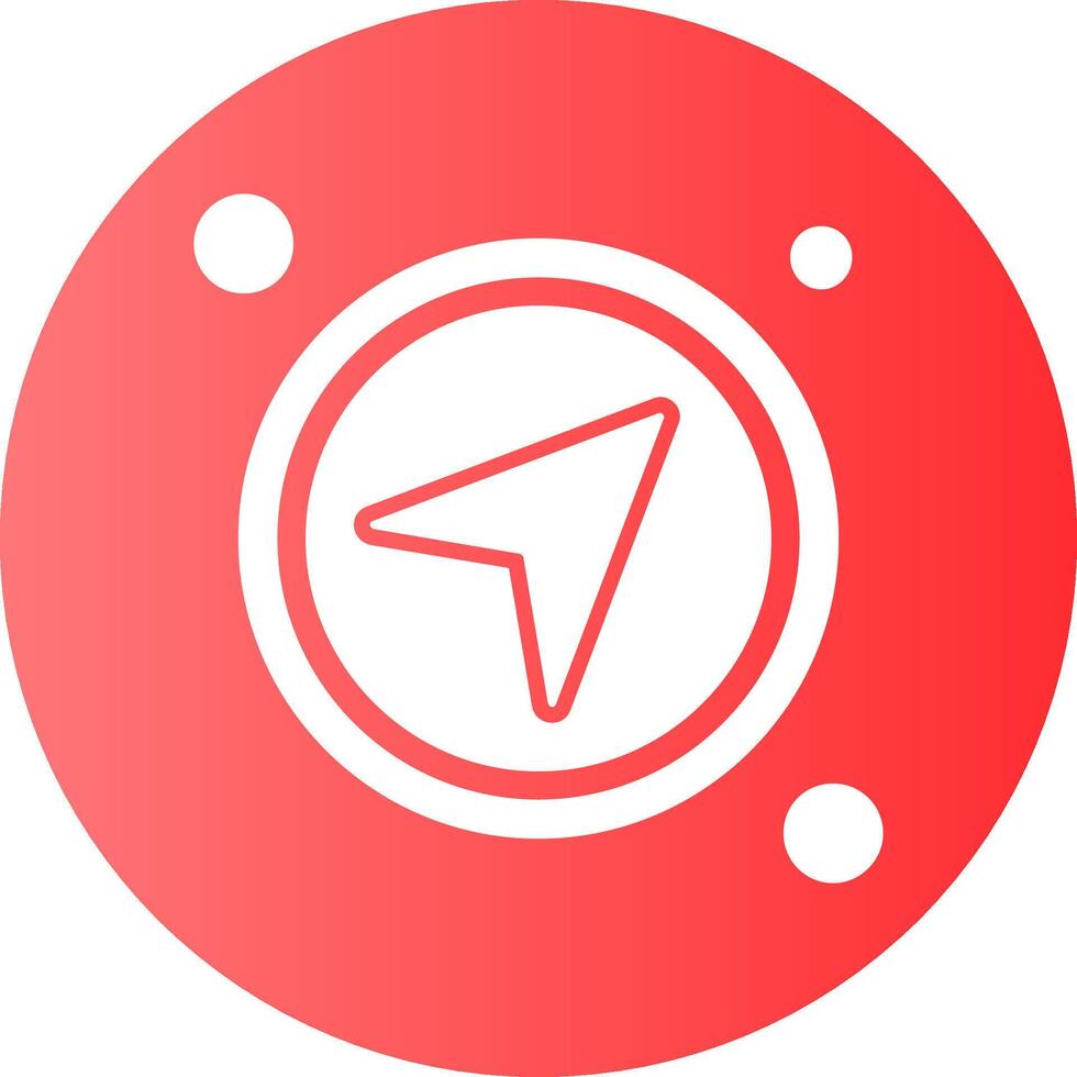 Share Button Gradient Circle Icon vector