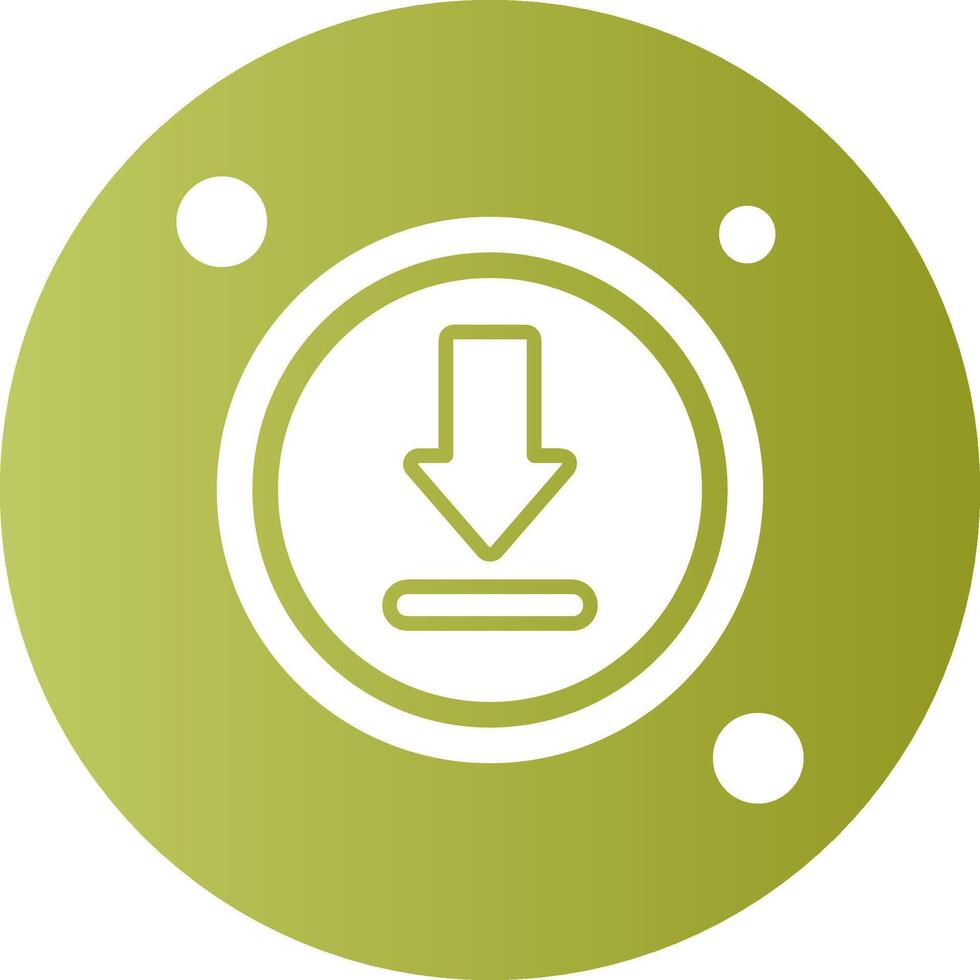 Download Button Navigation Gradient Circle Icon vector