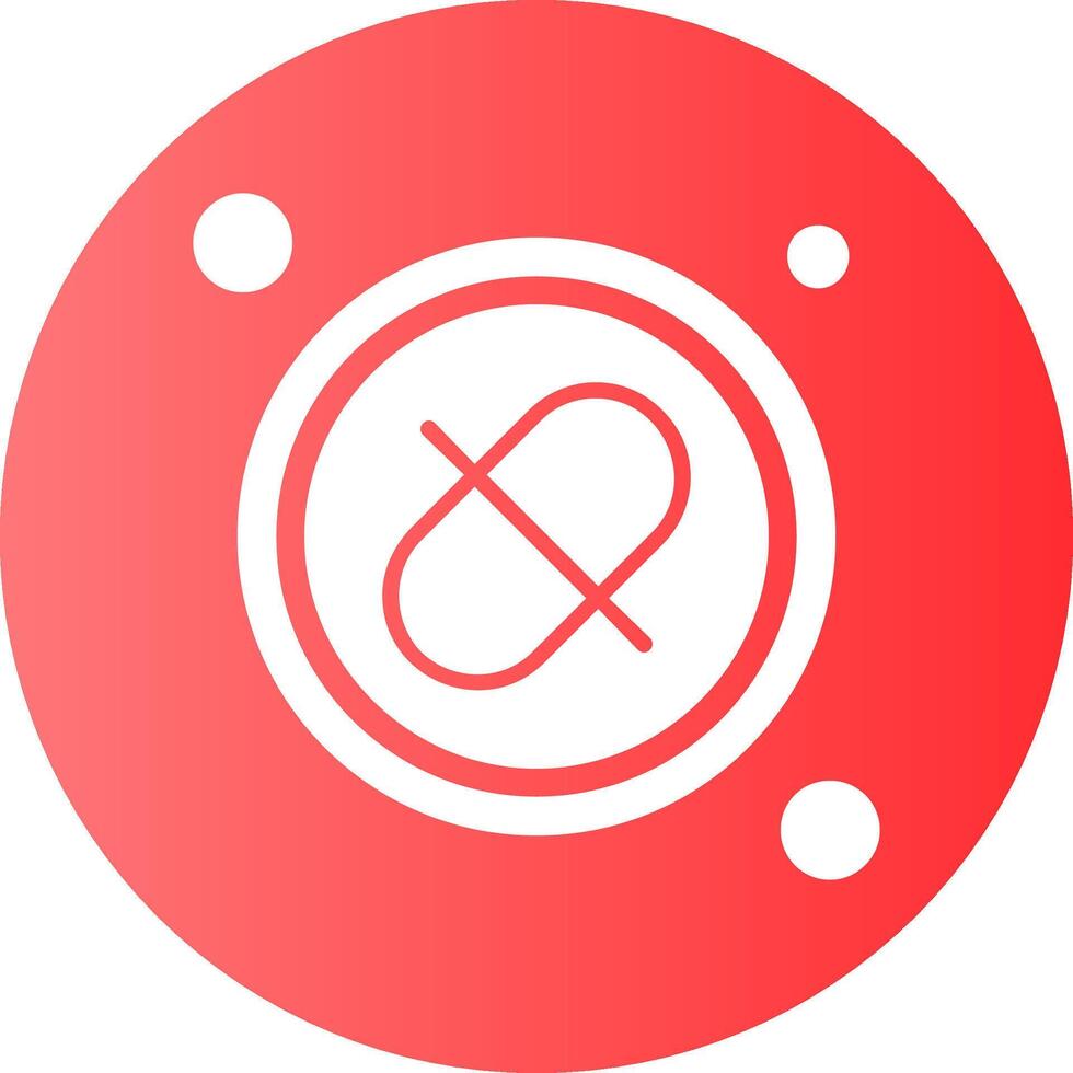 Link Button Navigation Gradient Circle Icon vector