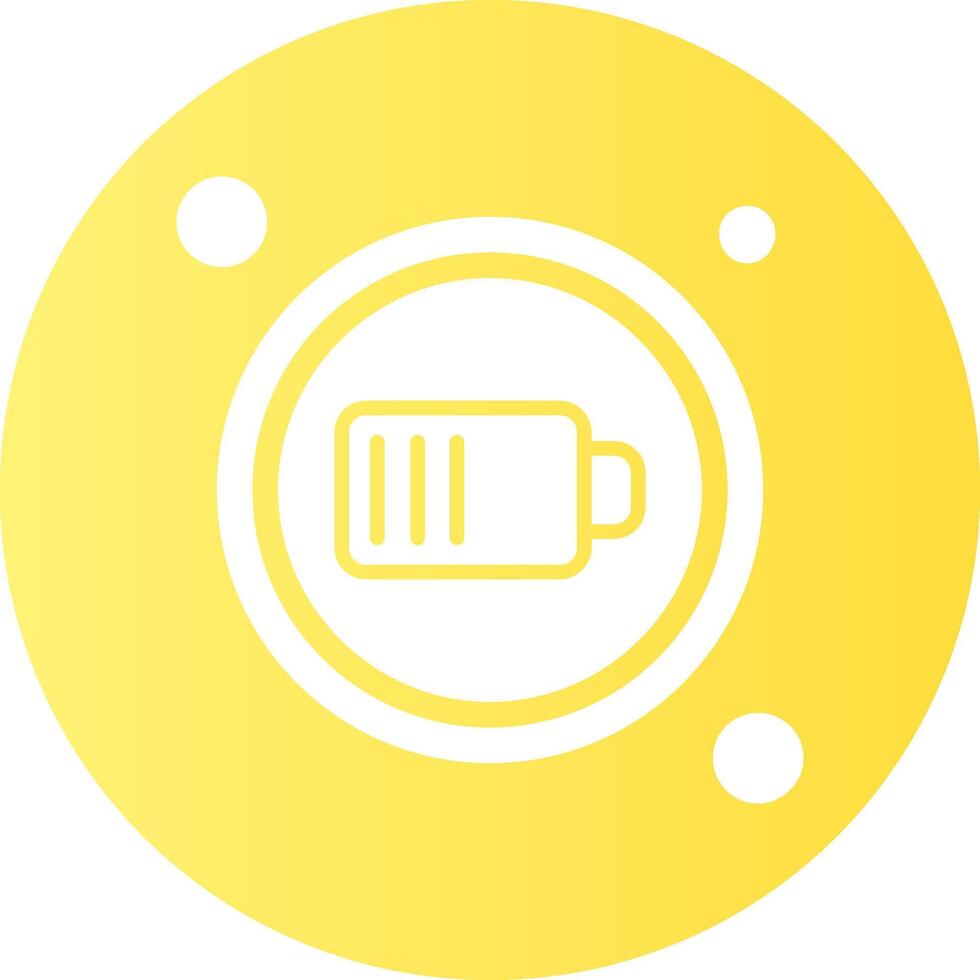 Charge Button Navigation Gradient Circle Icon vector