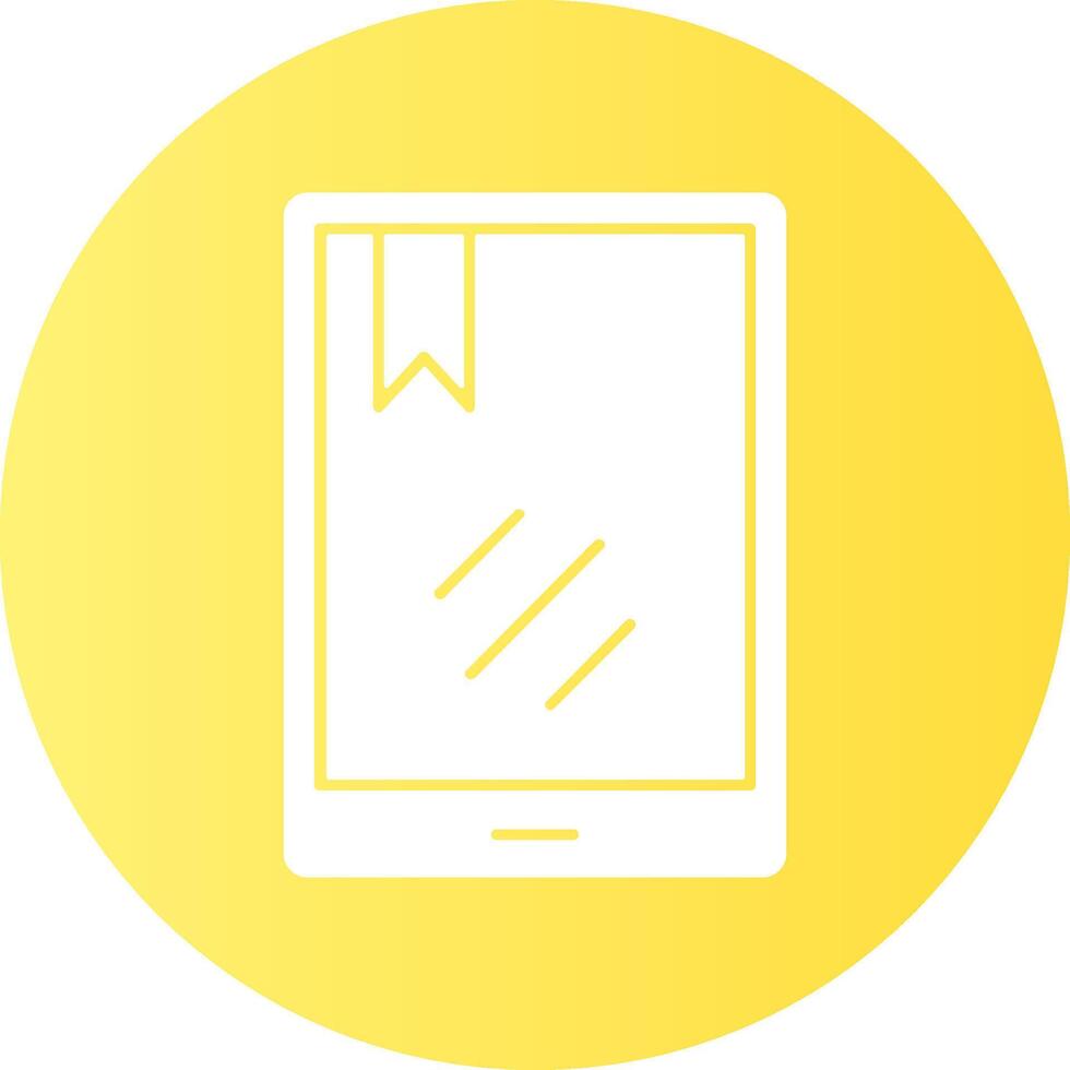 Tablet Gradient Circle Icon Design vector