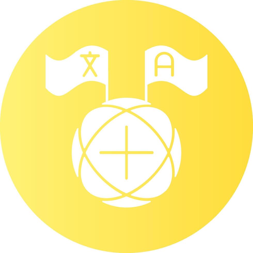 Language flags Gradient Circle Icon vector
