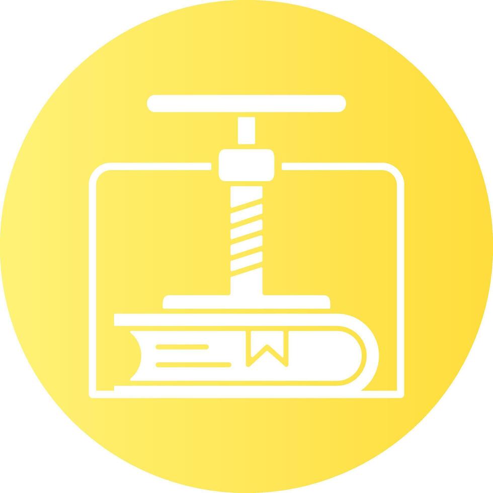 Bookbinding Gradient Circle Icon vector