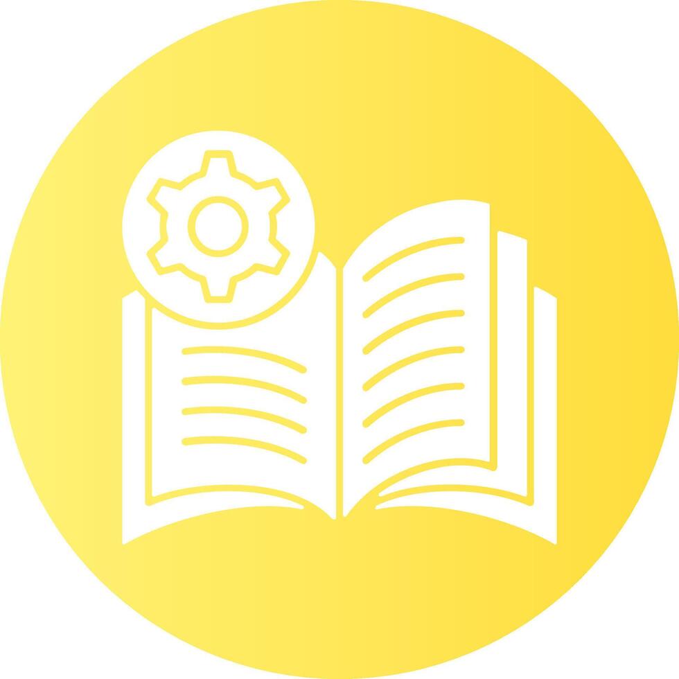 Reading skill assessment Gradient Circle Icon vector