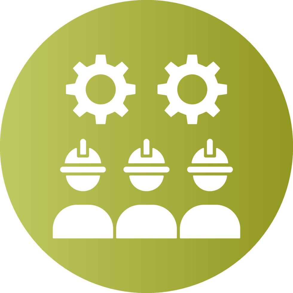 Labor Day Festivities Gradient Circle Icon Design vector