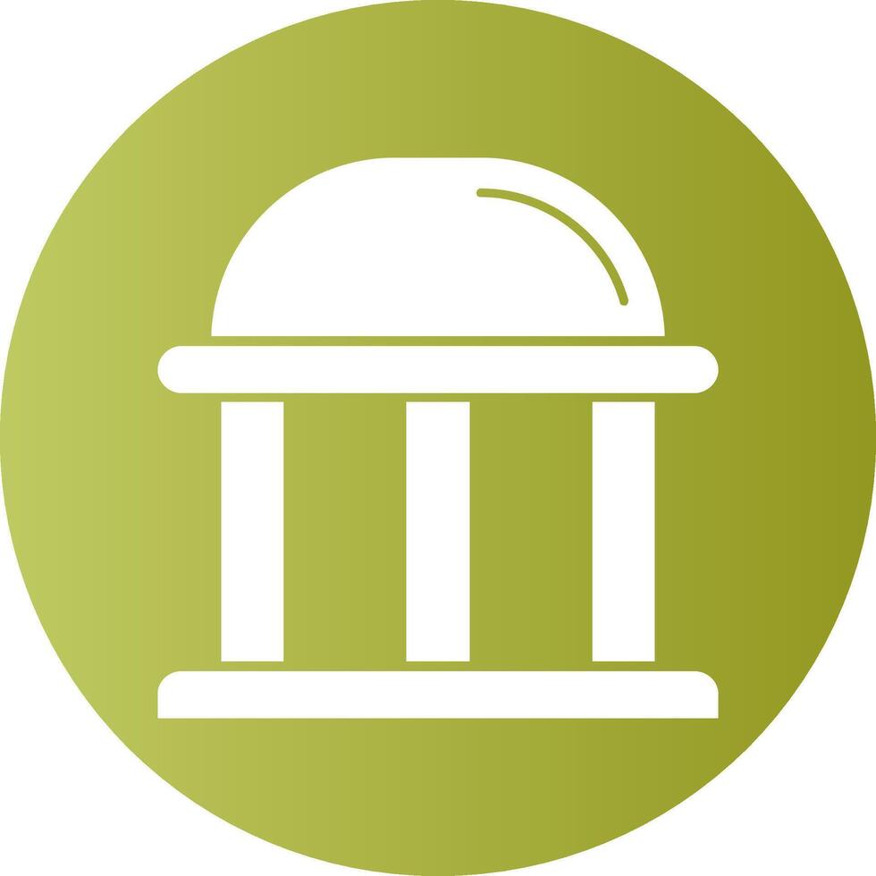 Private Sector Gradient Circle Icon Icon vector