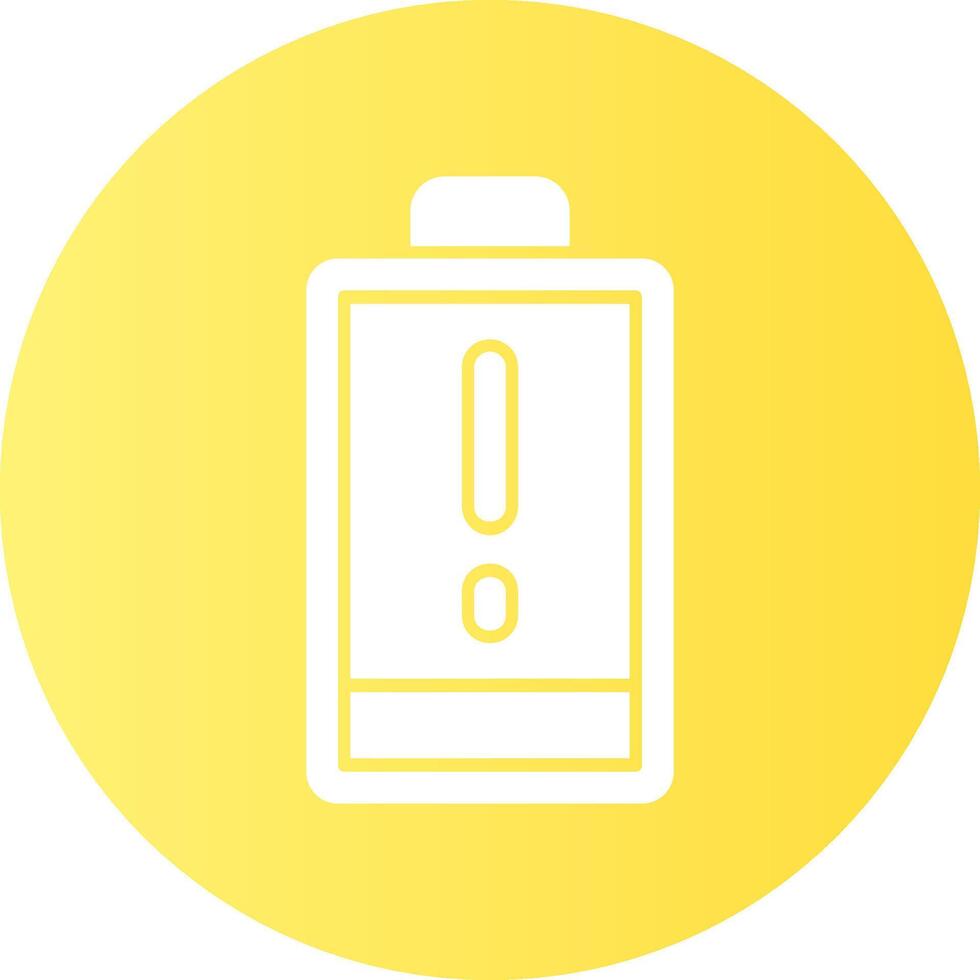 Charging Gradient Circle Icon vector