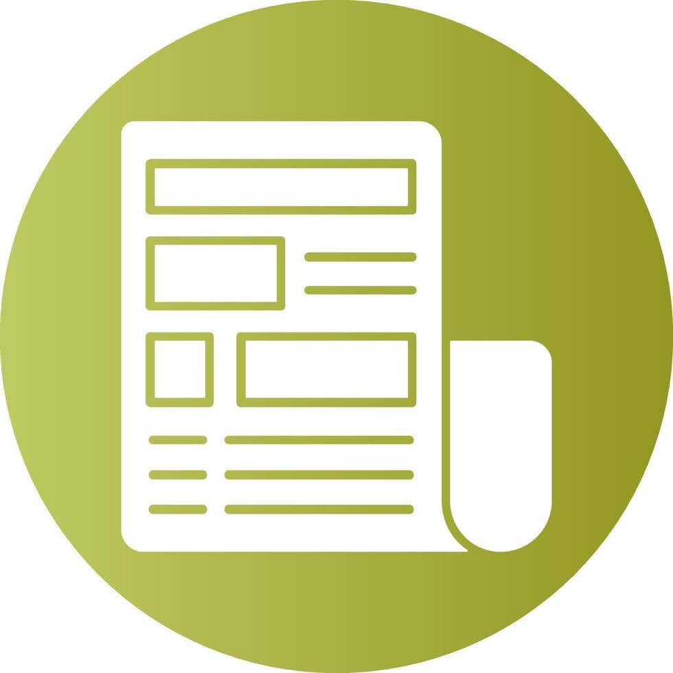 News Gradient Circle Icon vector